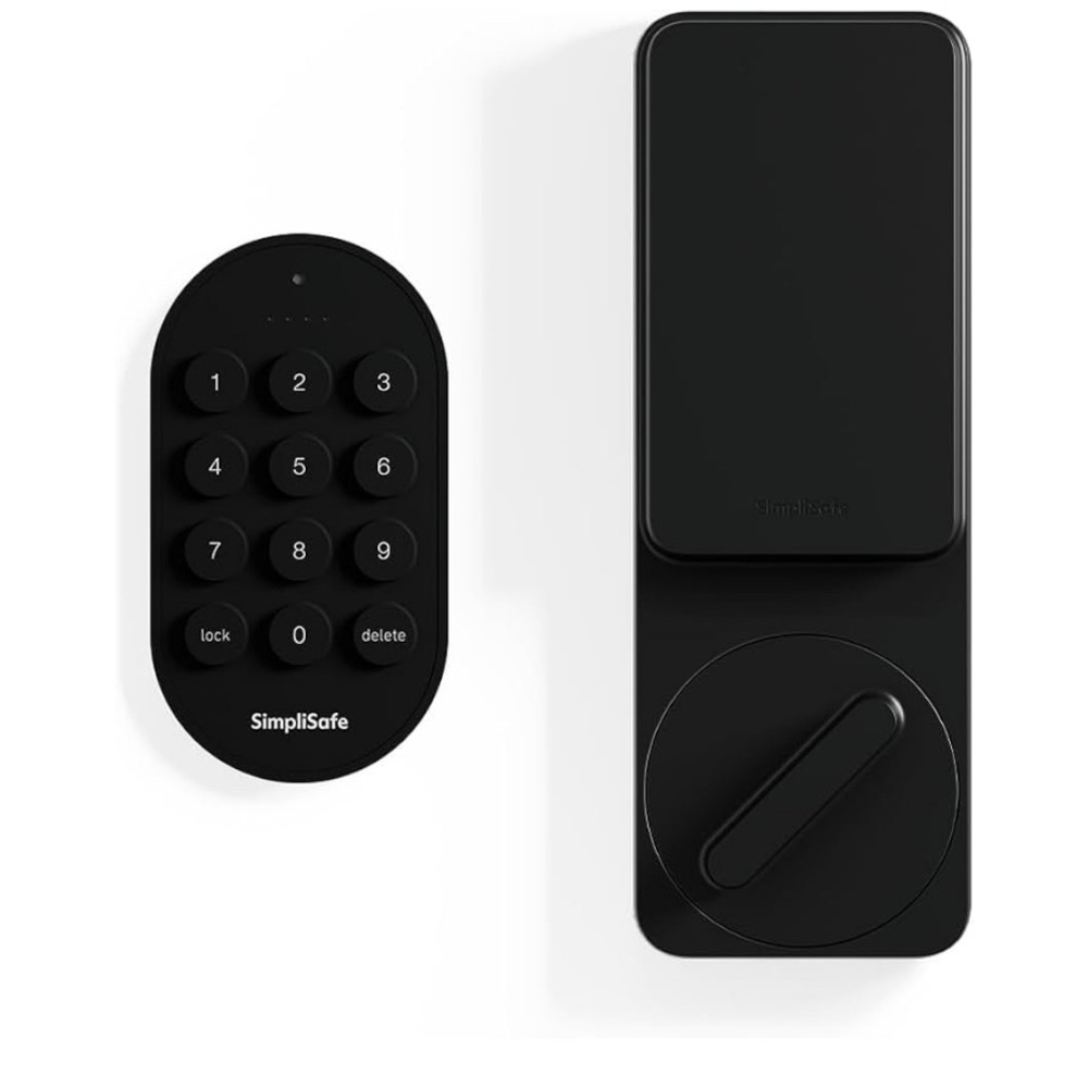 SimpliSafe Black Smart Lock and Keypad